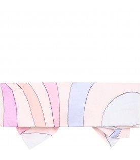 Multicolor hari-band for girl with logo