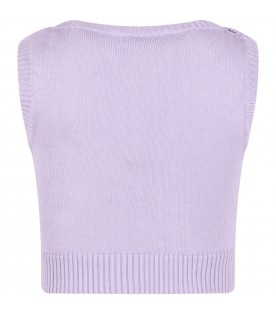 Purple vest for girl