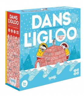 Multicolor puzzle for kids with Igloo