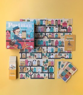 Board game for kids with Postman