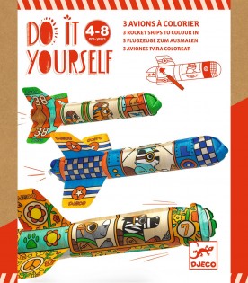 Multicolor kit for kids with planes