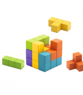 Multicolor puzzle for kids with Cube