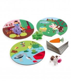 Board game for kids with animal