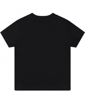 Black T-shirt for babykids
