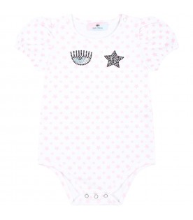Multicolor set for baby girl with stars and wink