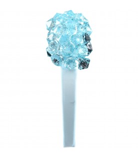 Light-blue headband for girl with diamonds