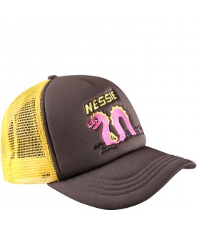 Brown hat for kids with Nessie