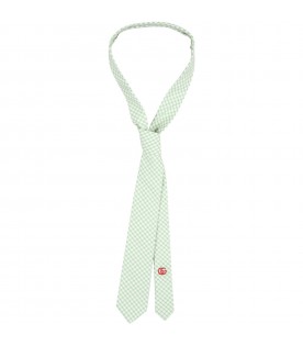 Green tie for boy with GG