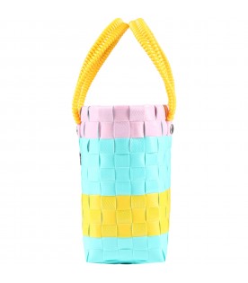 Multicolor bag for girl with logo
