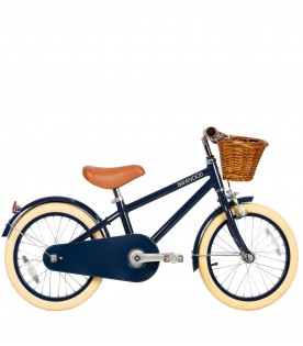 Blue bike for boy with logo