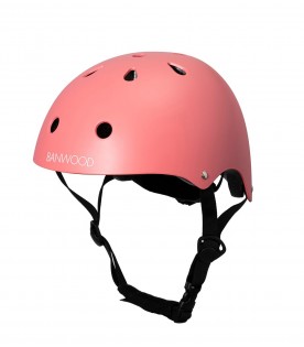 Pink helmet for girl with logo