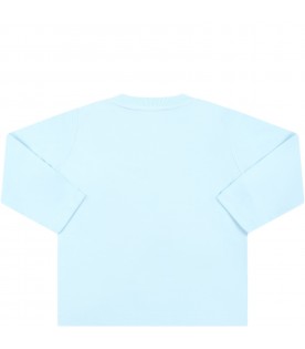 Light blue T-shirt for baby boy with Teddy Bear