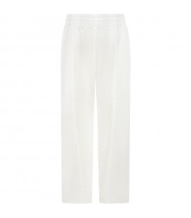 Ivory trousers for girl