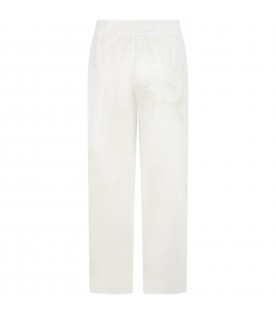 Ivory trousers for girl