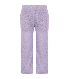 Purple trousers for girl