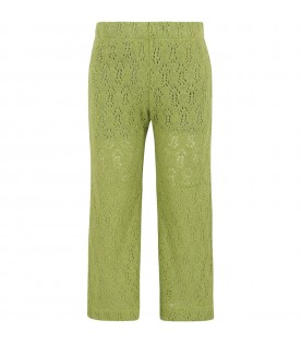 Green trousers for girl