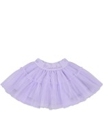 Monnalisa Purple skirt for baby girl with logo