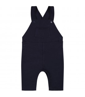 Blue dungarees for baby boy