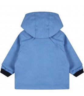 Light blue raincoat for baby boy