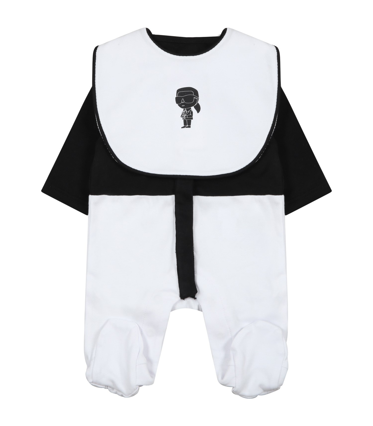 Karl Lagerfeld Kids White set for baby girl with Karl and logo