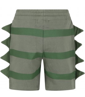 Green shorts for boy with spikes