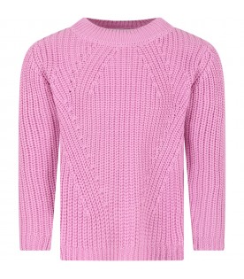 Pink sweater for girl
