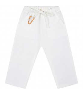 Ivory trousers for baby boy