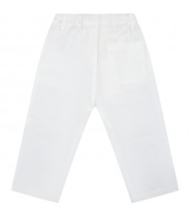 Ivory trousers for baby boy