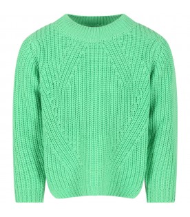 Green sweater for girl
