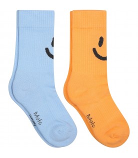 Multicolor set for kids with smiley