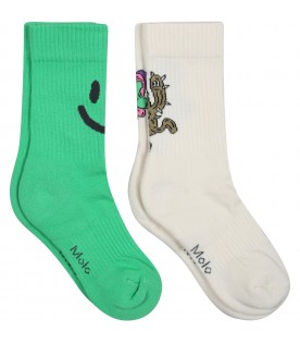 Multicolor set for kids with smiley