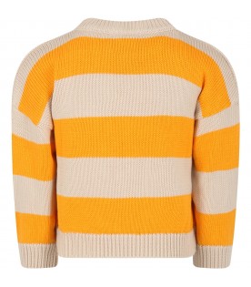 Multicolor sweater for girl avec logo