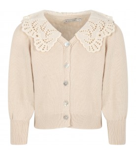Ivory cardigan for girl