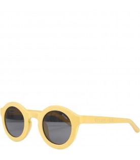 Yellow sunglasses for boy with logo