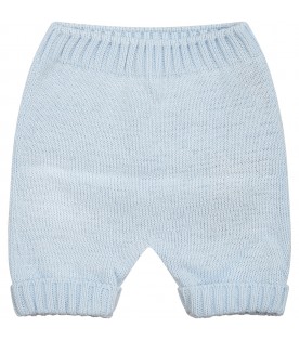 Light blue trousers for baby boy