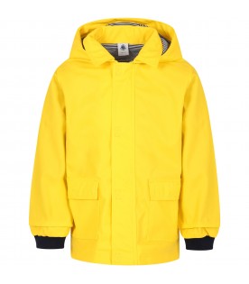 Yellow raincoat for children