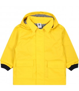 Yellow raincoat for bebies