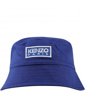 Blue cloche for boy with logo