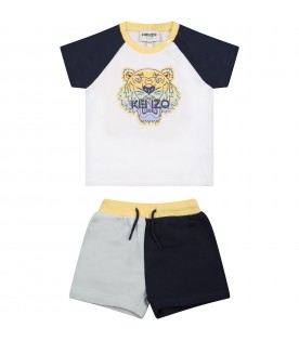 Multicolor set for baby boy with iconic tiger