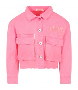 Pink jacket for girl with "Love"writing
