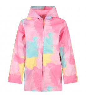 Multicolor raincoat for girl