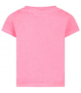 Pink t-shirts for girl with print