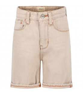 Beige casual bermuda-shorts for boy