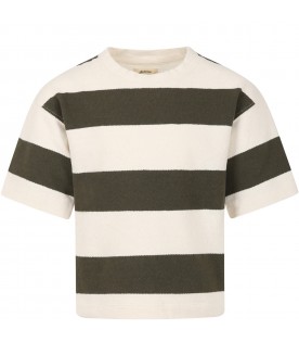 Multicolor striped  t-shirt for boy