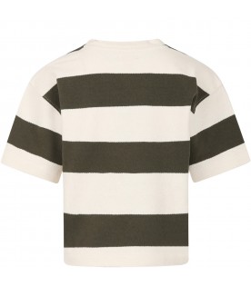 Multicolor striped  t-shirt for boy
