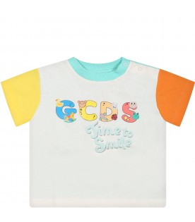 Multicolor t-shirt for baby boy with print and logo