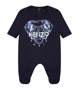 Multicolor set for baby boy with iconic tiger and logo