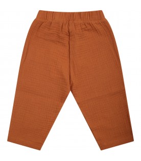 Brown trousers for baby boy