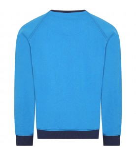 Light blue sweatshirt for boy with logo