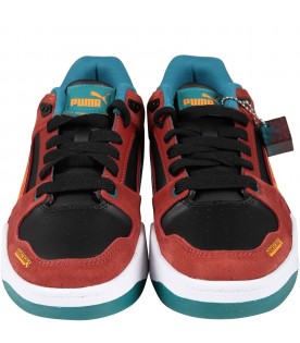 Multicolor sneakers for boy with print Minecraft and logo